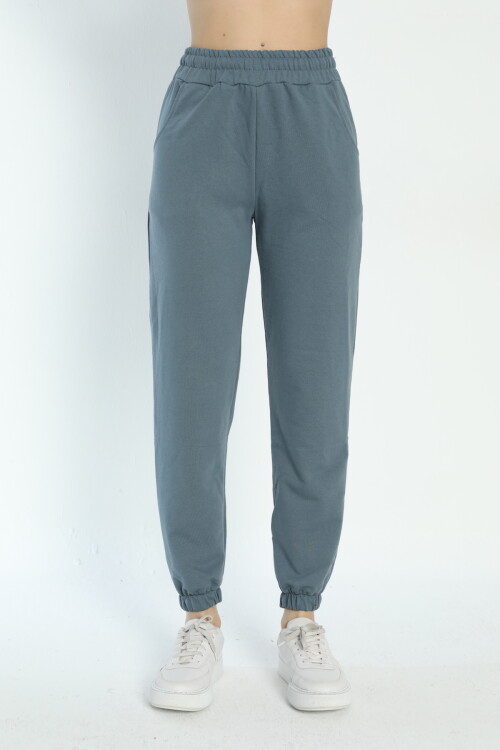 2 İplik Kadın Eşofman Alt 4002 Petrol Mavisi