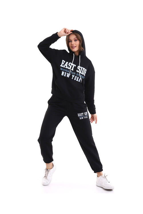 3 İplik Şardonsuz Kapüşonlu Takım Code 2342-2