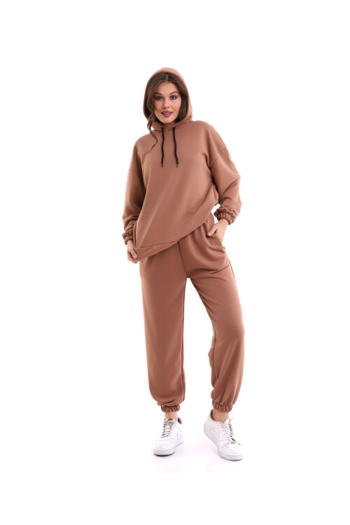 3 İplik Şardonuz Kapüşonlu Takım Code 2341-7