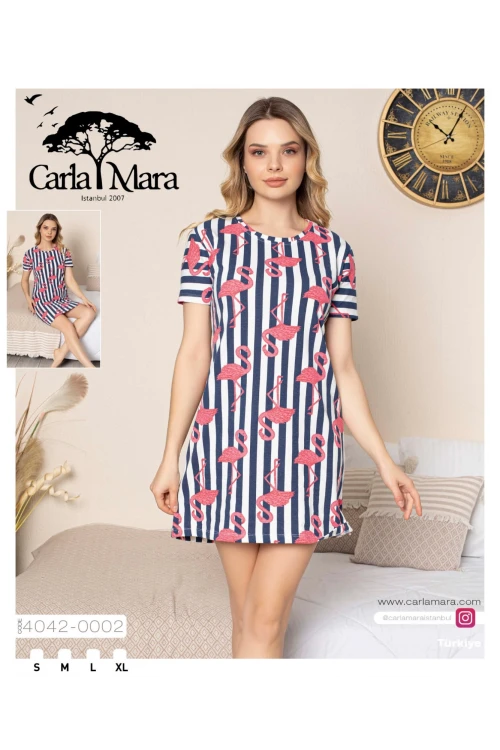 Kadın Kısa Kol Gecelik 4042