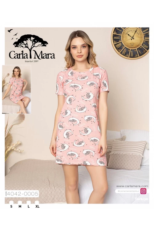 Kadın Kısa Kol Gecelik 4042
