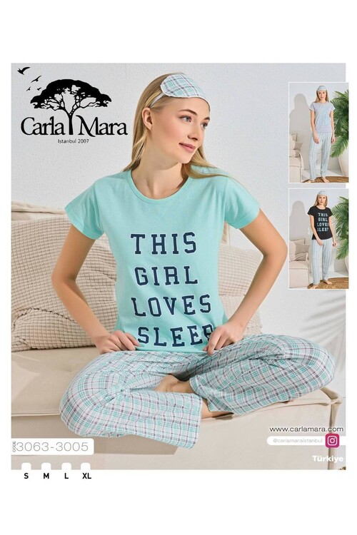 Kadın Kısa Kol Pijama Takım 3063 Gri