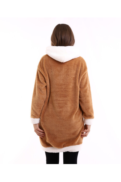 Welsoft Kapüşonlu Tunik Sweatshirt Code 2345-2