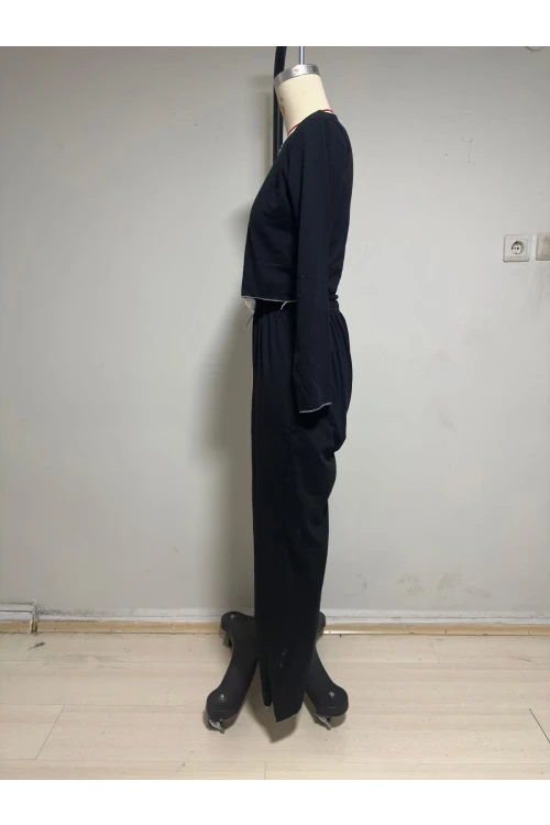 Yaka Detay Pijama Takım