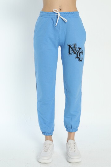 2 İplik Kadın Eşofman Alt 4002 Bebe Mavi