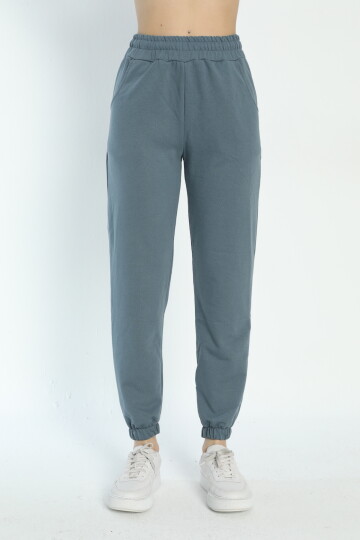 2 İplik Kadın Eşofman Alt 4002 Petrol Mavisi