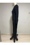 Kalp Baskı Uzun Kollu Pijama Takım