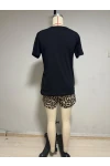 Şortlu Leopar Desen Pijama Takım