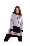 Welsoft Kapüşonlu Tunik Sweatshirt Code 2345-1