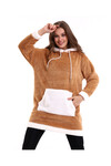 Welsoft Kapüşonlu Tunik Sweatshirt Code 2345-2