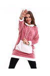 Welsoft Kapüşonlu Tunik Sweatshirt Code 2345